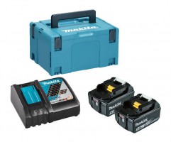 Makita LXT 18V 5.0AH Power Source Kit - BL1850B X 2,  DC18RC 240V, MAKPAC TYPE 1 £229.00